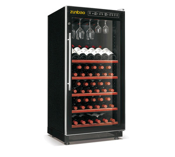 Display glass door for commercial storage red wine cooler with electric power