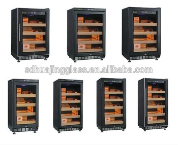 LED light low e glass door wine storage cooler with logo