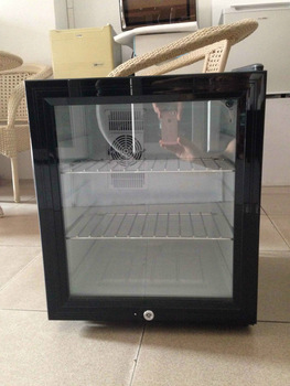 LED light low e glass door wine storage cooler with logo