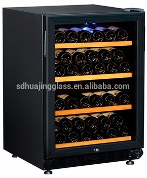 Glass door for home wine fridge wine cabinets