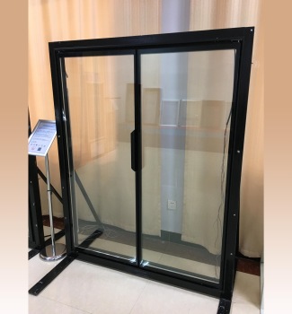 Anti fog Low e tempered SHHAG commercial glass wine chiller glass doors