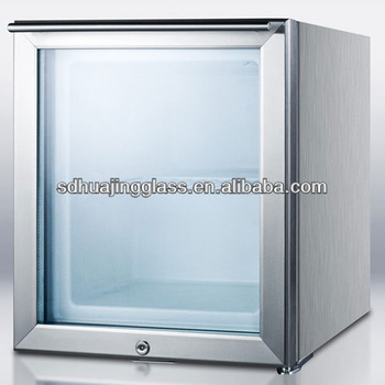 2014 hot sale mini electric heated freezer glass door