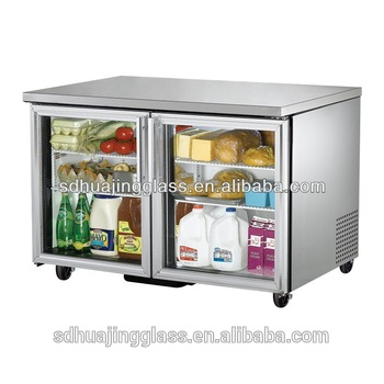 popular mini cooler glass door for beverage