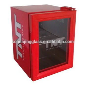 Supermarket Double single Door Mini Fridge Glass Chilled Commercial Refrigerator