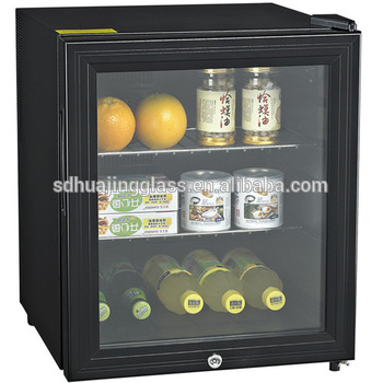 Supermarket Double single Door Mini Fridge Glass Chilled Commercial Refrigerator