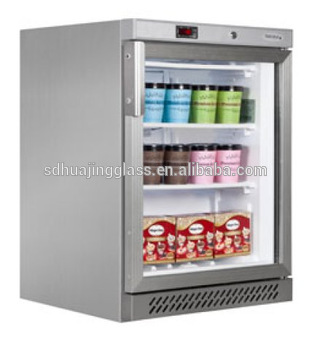 Commercial glass door display freezer Mini fridge transparent door