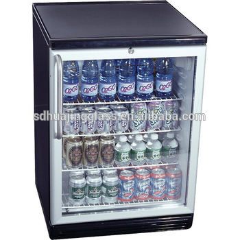 Commercial glass door display freezer Mini fridge transparent door