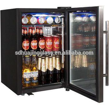 Hotel minibar refrigerators with glass door