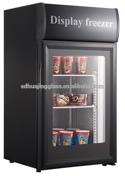 Hot sale aluminium mini refrigerator glass door