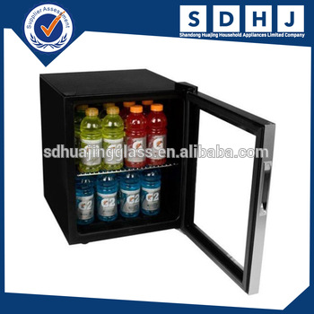 2016 hot sale mini electric heated freezer glass door