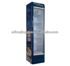 Display mini freezer small fridge hotel with glass door 145L