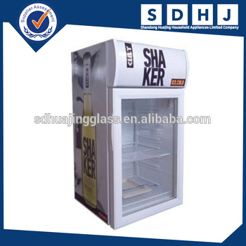 Display mini freezer bar small fridge hotel small fridge 52L with glass door