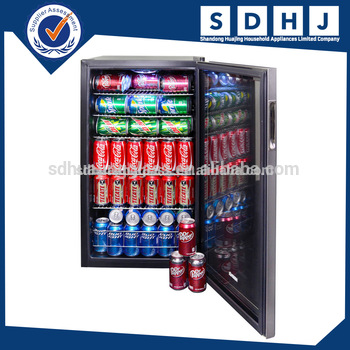 China Suppliers Hotel Display Glass Door Mini Bar Fridge