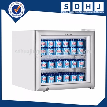 Small Display Glass Door Mini Freezer For Ice Cream
