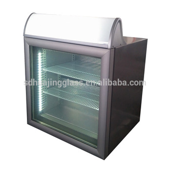 Small Display Glass Door Mini Freezer For Ice Cream