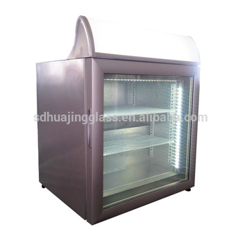 Small Display Glass Door Mini Freezer For Ice Cream
