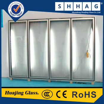Commercial chiller freezer display showcase glass door
