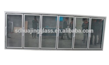 Supermarket display upright Cooler Cold room Freezer glass door