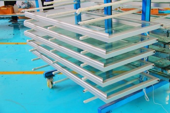 Supermarket commercial freezer display showcase glass door