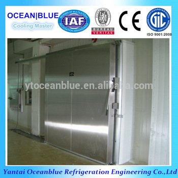 Cold room manual sliding door color steel or stainless steel