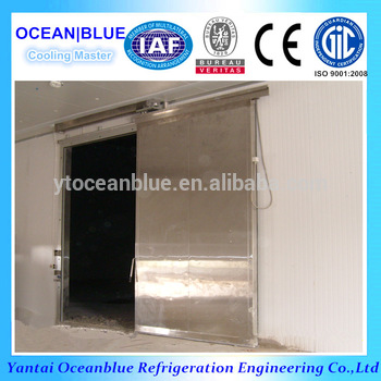Cold room manual sliding door color steel or stainless steel