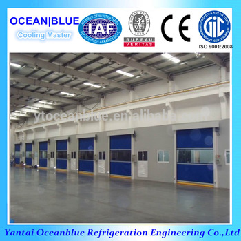 Full transparent automatic industrial high speed pvc rapid rolling door