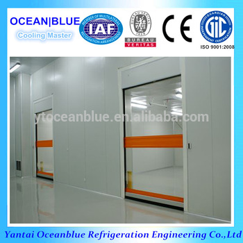 high speed fabric roll shutter automatic door for food factory