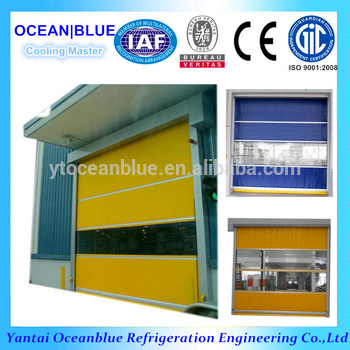 Fast moving high speed pvc roll up doors for industrial factory