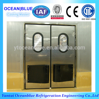 top quality stainless steel double leaf swing door