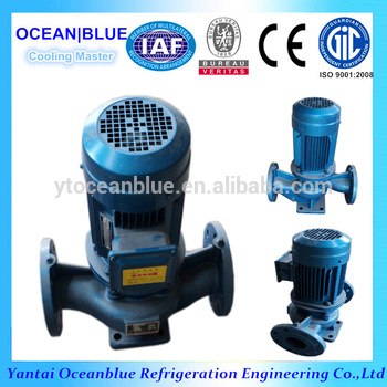 evaporating condenser with water pump
