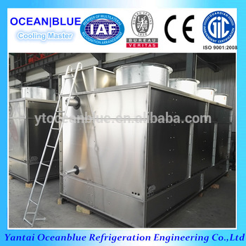 evaporative condenser with stainless steel cover
