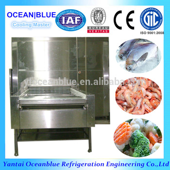 high quality stainless steel iqf freezer for seafood