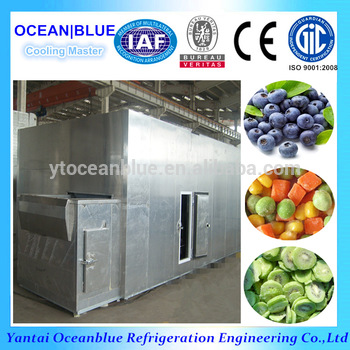 2000kg h Fluidized freezer Fluidized quick freezer