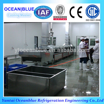 Seafood Freezing Machine Shrimp Tunnel Freezing Processing Line