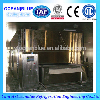 IQF Flow Freezer IQF Bed Freezer