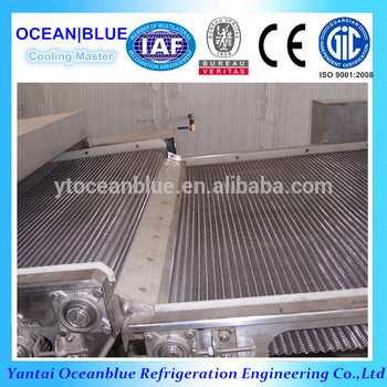 China IQF tunnel Freezer For Freezing Shrimp with 1000kg h Capacity