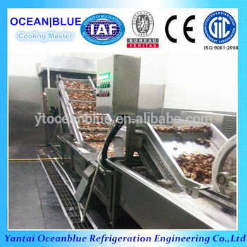 2000Kg H IQF Frozen Shiitake Quick Freezing Processing Line