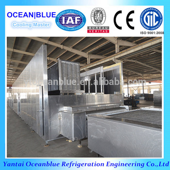fast frozen vegetables mushroom iqf freezer with whole processing line