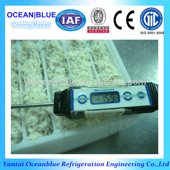 IQF tunnel industrial freezer for fish prawn squid and shrimp with quick freezing
