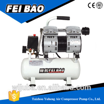 low noise 0 8HP 32L silent portable oil free air compressor with fast delivery