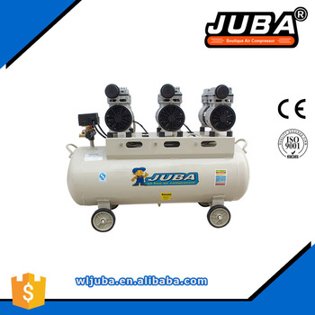 Oil free Direct Mini Piston Oil Less Air Compressor With 9l 0 55kw 0 75hp