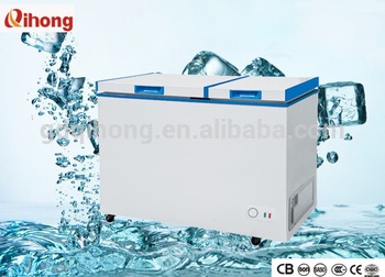 BCD 250 250L Folding door Chest Freezer refrigerator freezer 110V 240V with CE CB SASO SONCAP Certificate