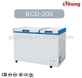BCD 200 200L Top Open Supermarket Chest Freezer Deep Freezer 110V 240V with CE CB SASO SONCAP Certificate