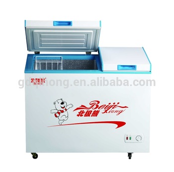 BCD 172DQ NEW DOUBLE CHAMBER FREEZER FOR COMMERCIAL 172L 220V 50HZ CB CERTIFICATE