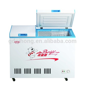 BCD 172DQ NEW DOUBLE CHAMBER FREEZER FOR COMMERCIAL 172L 220V 50HZ CB CERTIFICATE