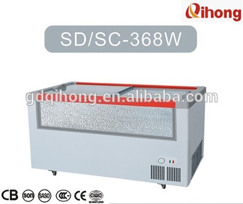 SD SC 368W display freezer with front glass window