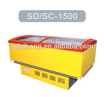 SD SC 1500 sliding door freezer ice freezer ice cream freezer supermarket display freezer