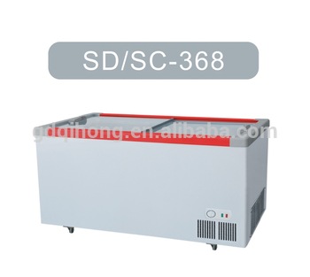 Hot Selling SD SC 368 GLASS DOOR ICE CREAM FREEZER 368L 220V 50HZ 110V 60HZ