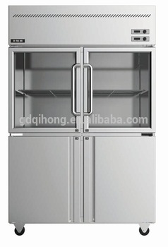LCF 4M2D Glass 860L Commercial Kitchen Refrigerator