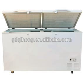 Double door deep freezer 418L AC DC compressor freezer Nigeria PC